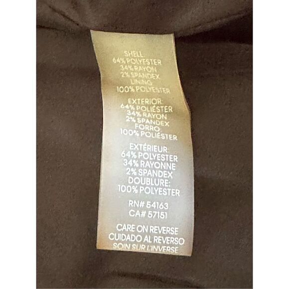 Calvin Klein Women’s Petite Black/Cream Herringbone One-Button Jacket Size 4P - Picture 5 of 9